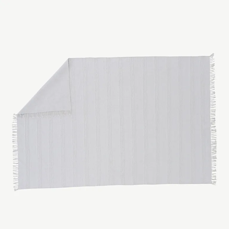 Murdvalge puuvilla-villavaip Nico mõõtmetega 160×230 cm, narmastega - 15693-420