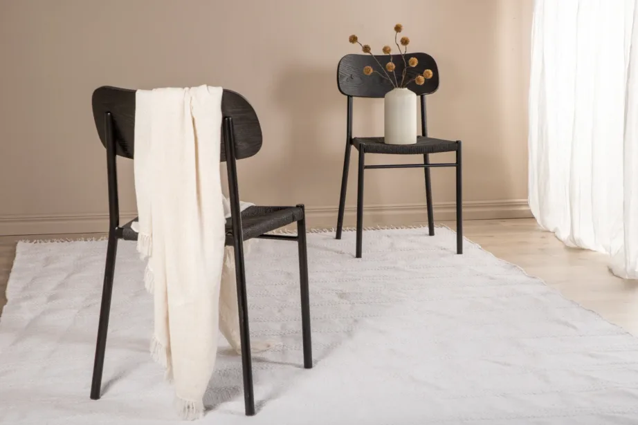 Murdvalge puuvilla-villavaip Nico mõõtmetega 160×230 cm, narmastega, 15693-420 – 4