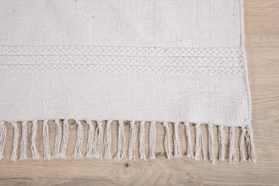 Murdvalge puuvilla-villavaip Nico mõõtmetega 160×230 cm, narmastega, 15693-420 – 5