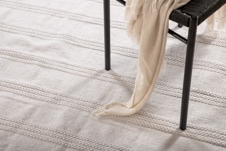 Murdvalge puuvilla-villavaip Nico mõõtmetega 160×230 cm, narmastega, 15693-420 – 8