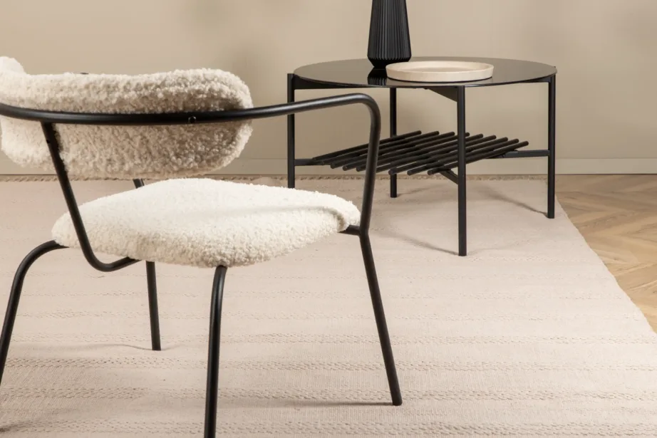 Beež käsitsi kootud puuvillast-villast vaip Nico narmastega (160×230 cm), 15693-695 – 3