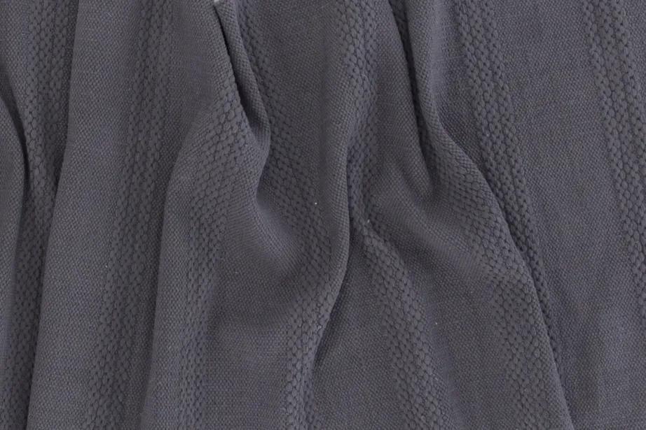 Hall käsitsi kootud puuvilla-villavaip Nico, 80 × 250 cm narmastega, 15694-555 – 5