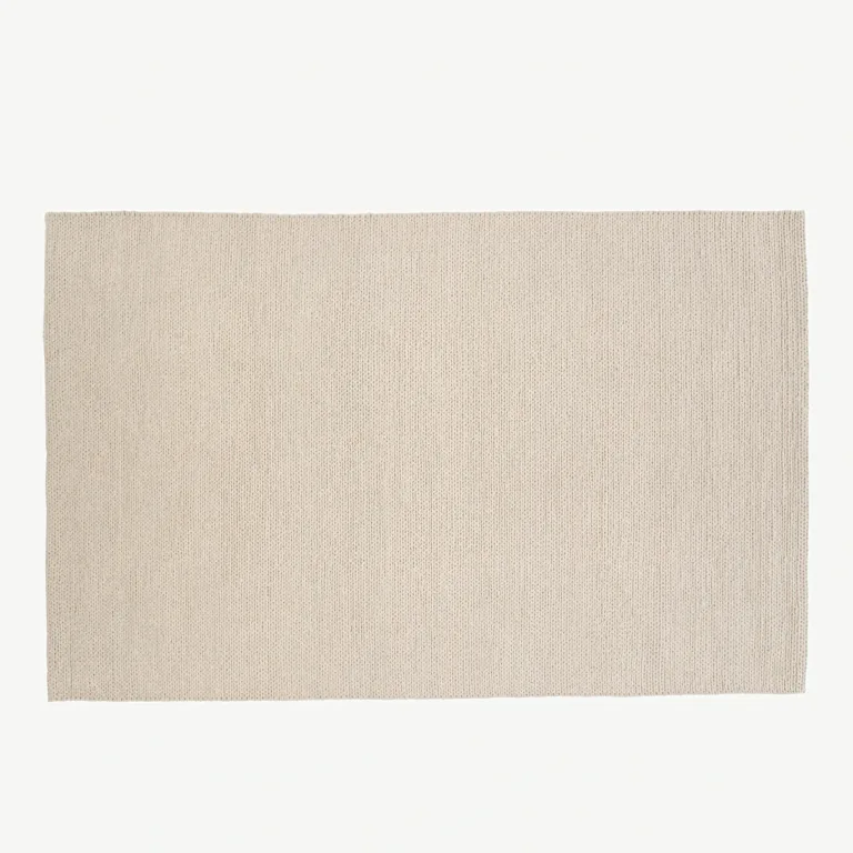 Käsitsi kootud luuvalge villavaip Marta, 200 × 300 cm - 15698-225