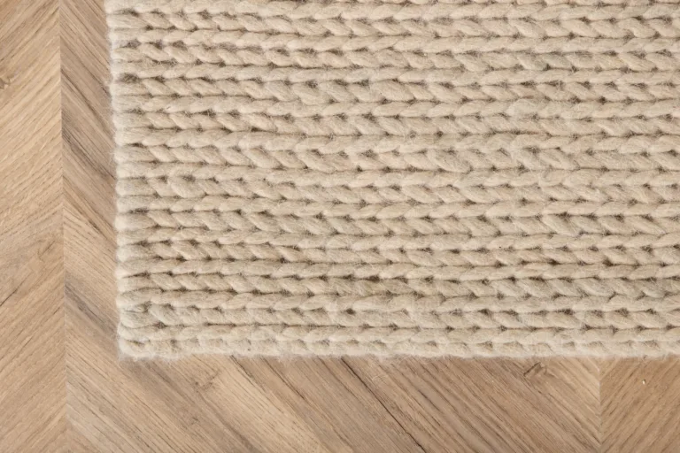 Käsitsi kootud helebeež villavaip Marta, 160 × 230 cm - 15699-225