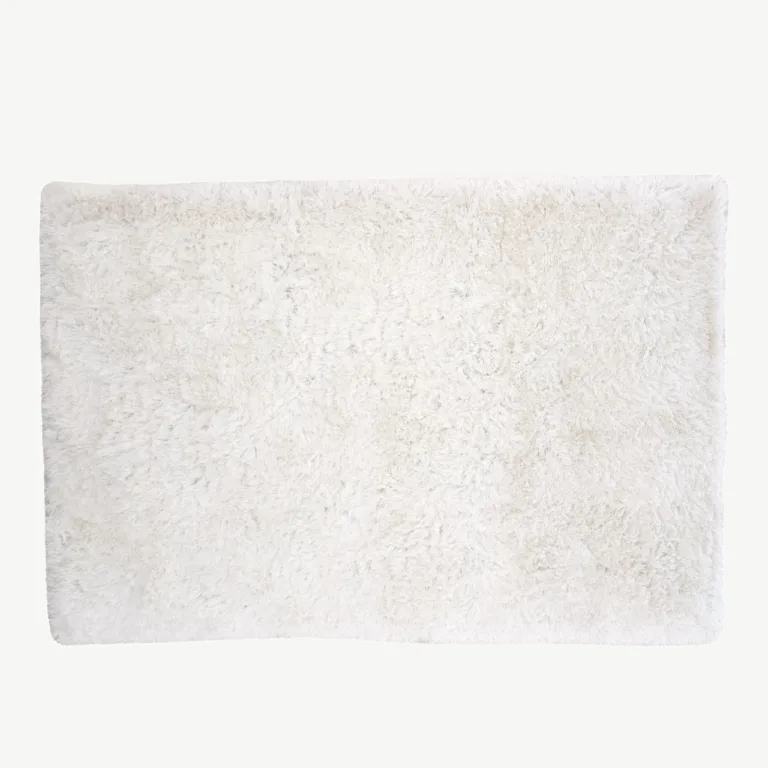 Valge polüestrist koheva karvaga Grace vaip, 200 × 300 cm - 15701-300