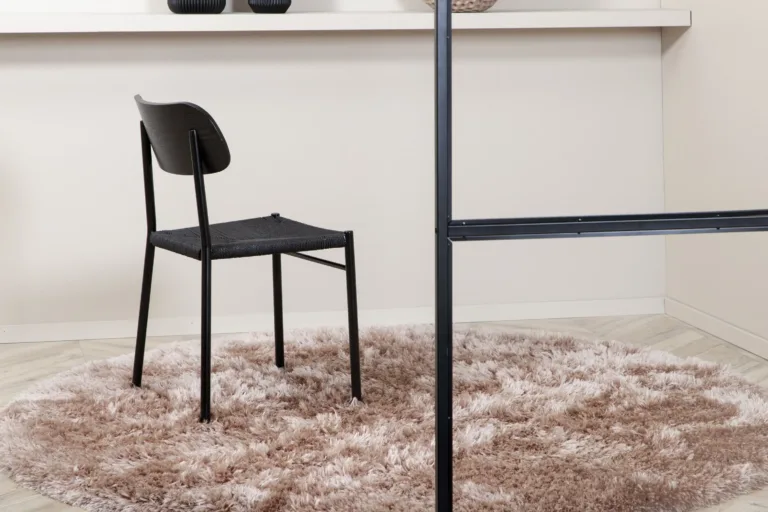 Beež ümmargune vaip Grace, ø 200 cm, polüester - 15704-440
