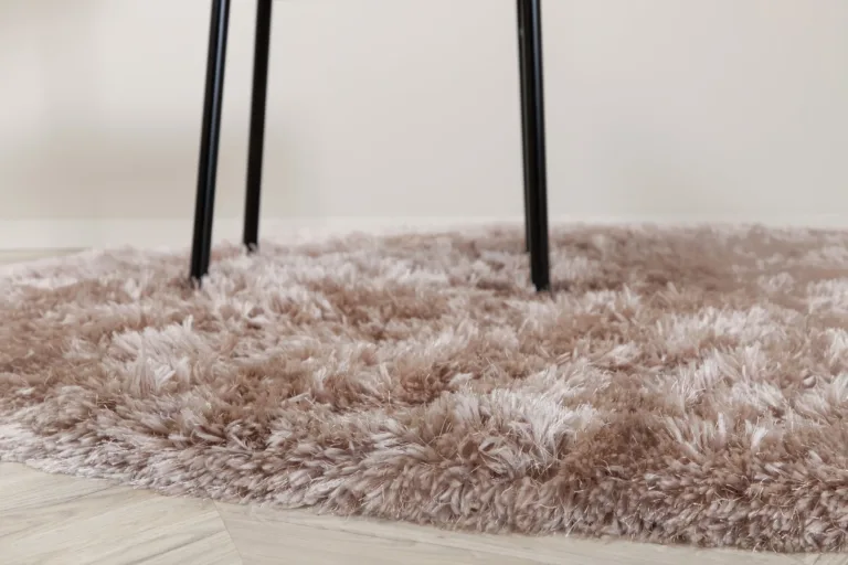 Beež ümmargune vaip Grace, ø 200 cm, polüester - 15704-440