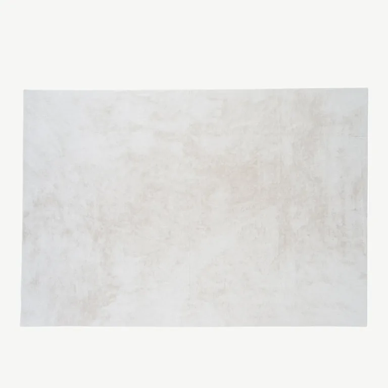 Valge siidise läikega polüestervaip Nina, 200 × 300 cm - 15706-620