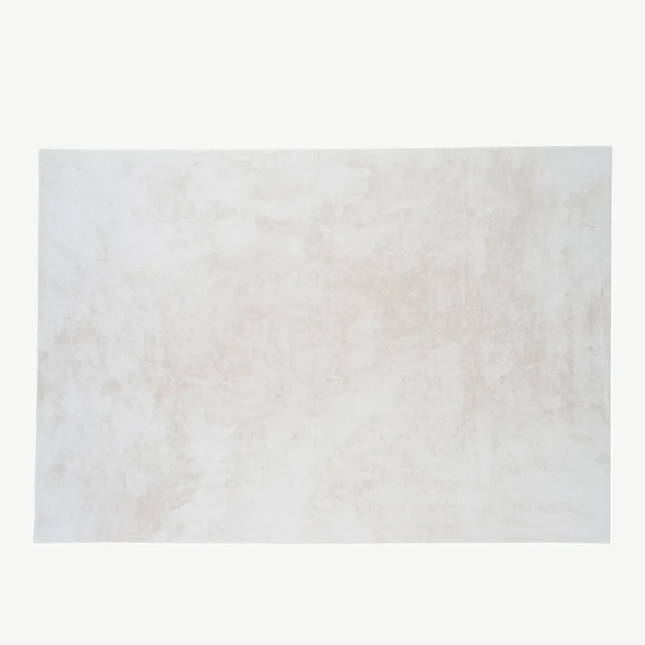 Valge siidise läikega polüestervaip Nina, 200 × 300 cm, 15706-620 – 2