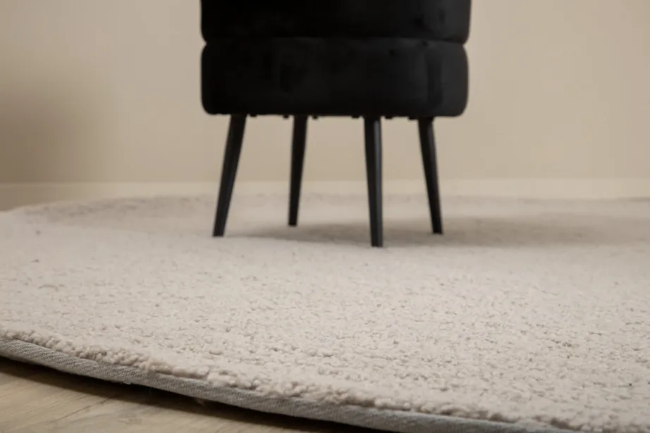 Ümmargune hall polüester vaip Teddy, Ø 200 cm, 15710-995 – 8