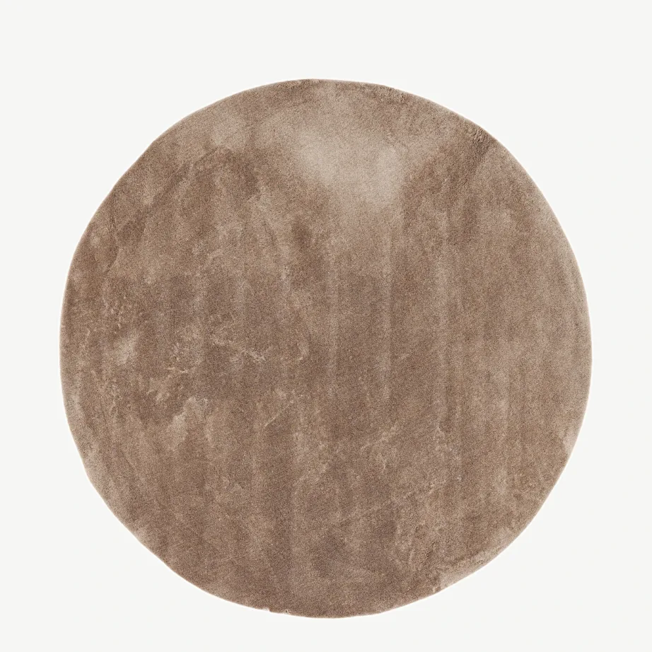 Beež ümmargune vaip Blanca (polüester, ø 200 cm), 15713-102 – 2