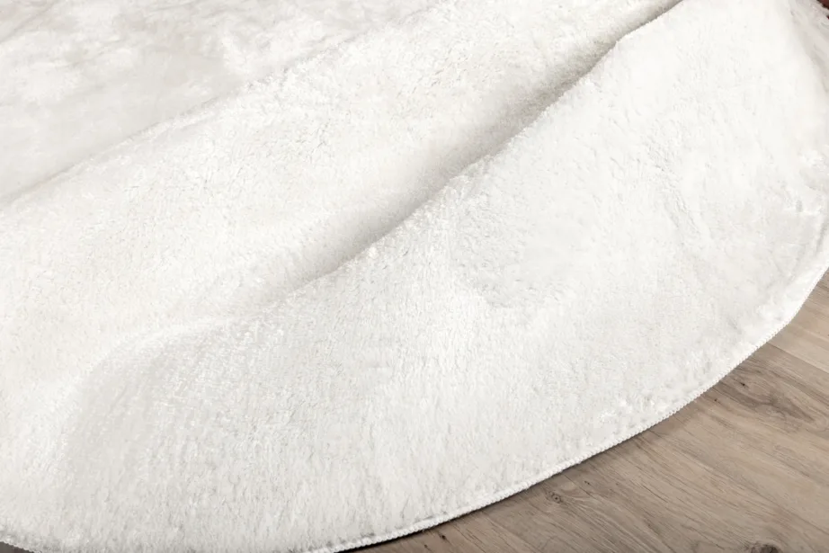 Ümmarguse valge polüestrist vaiba Blanca, ø 200 cm, 15713-530 – 8