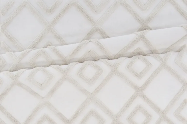 Valge mustriline polüestervaip Towa, 160 × 230 cm - 15716-530