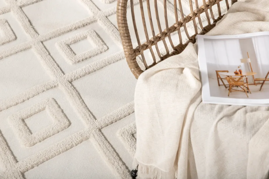 Valge mustriline polüestervaip Towa, 160 × 230 cm, 15716-530 – 6