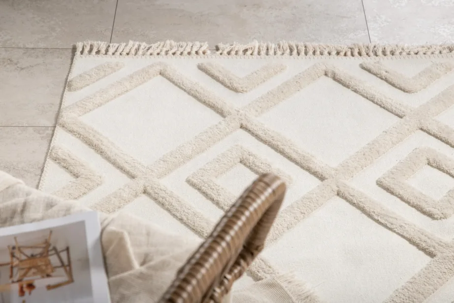 Valge mustriline polüestervaip Towa, 160 × 230 cm, 15716-530 – 7