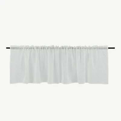 Valge polüestrist poolkardin Kaya, 55 × 250 cm - 15922-601
