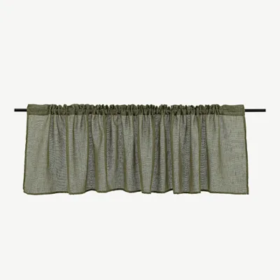 Sammalroheline õhuline Kaya sari kardin, 250 × 55 cm, polüester - 15922-604
