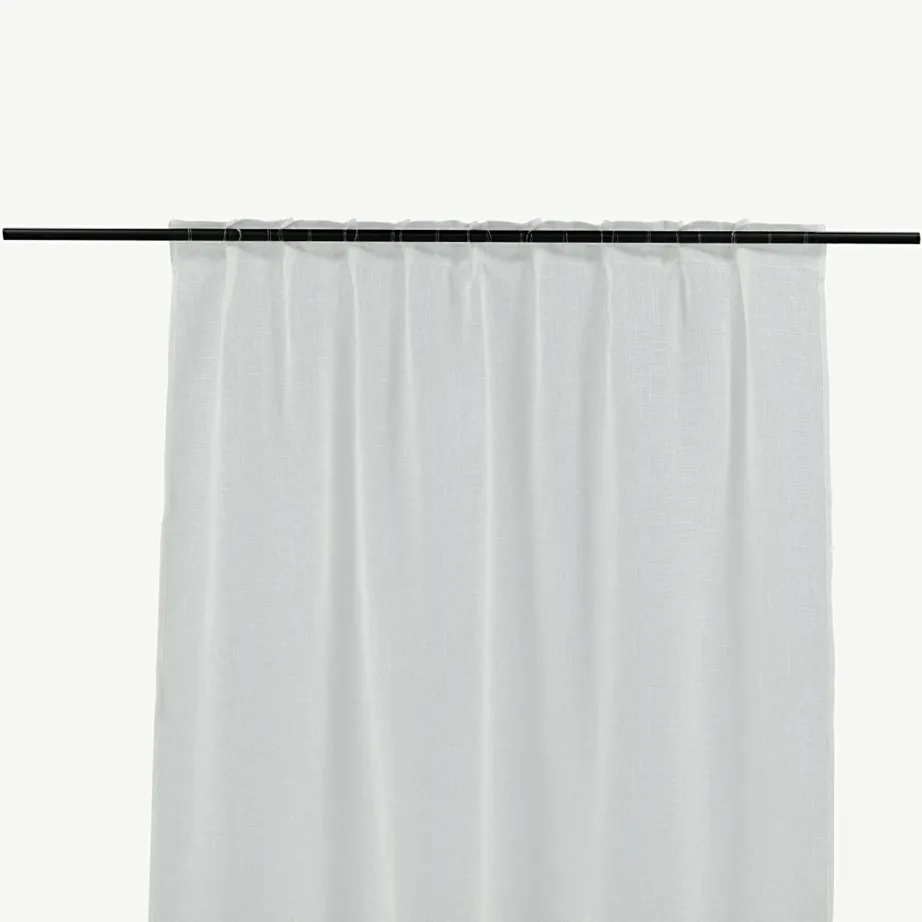 Valge polüesterkardin Kaya multibänd-kinnitusega (140 × 240 cm, 2 tk), 15923-601 – 3