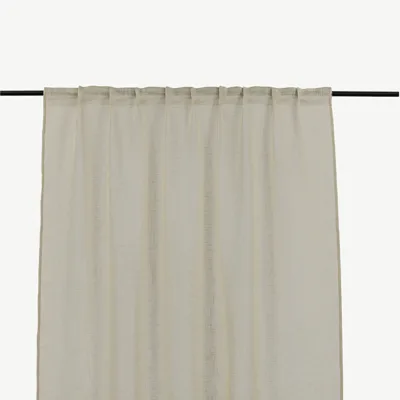 Beež polüesterkardin multiribaga Kaya 140 × 240 cm - 15923-602