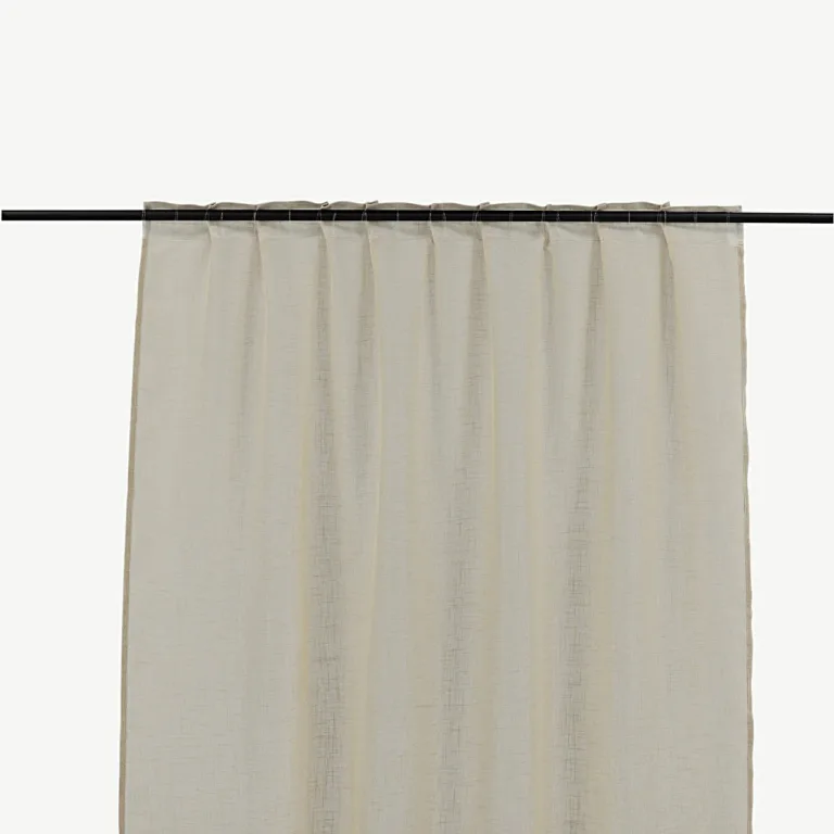 Beež polüesterkardin multiribaga Kaya 140 × 240 cm - 15923-602