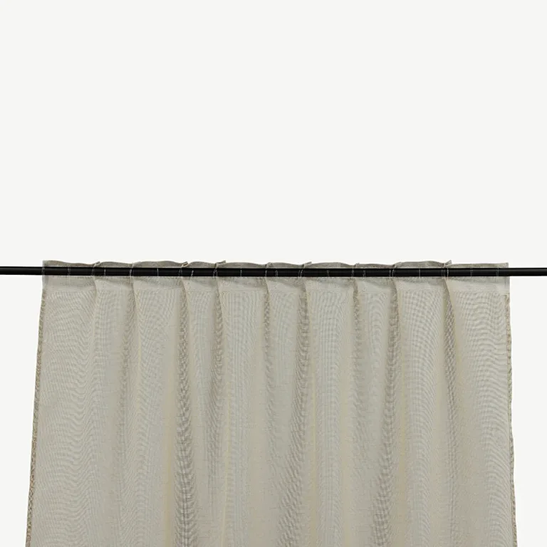 Beež polüesterkardin multiribaga Kaya 140 × 240 cm - 15923-602