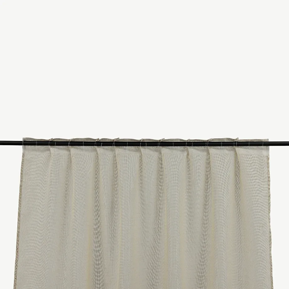 Beež polüesterkardin multiribaga Kaya 140 × 240 cm, 15923-602 – 4