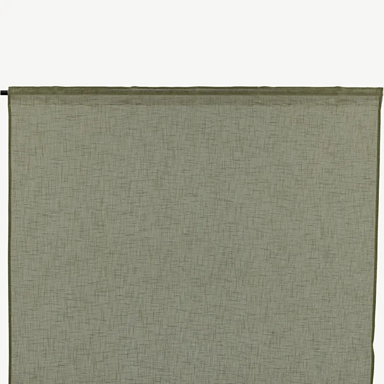 Sammalroheline õhuke polüesterkardin Kaya multiribaga, 140 × 240 cm - 15923-604