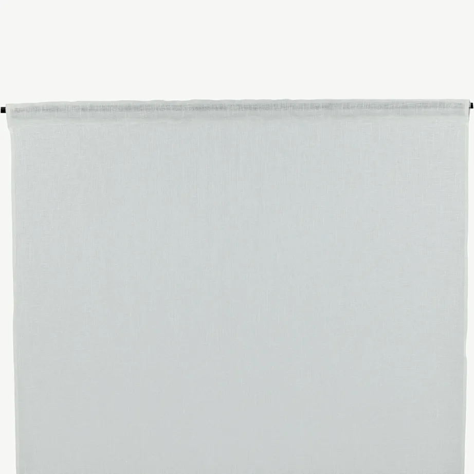 Valge poolläbipaistev polüesterkardin Kaya, multiband (140 × 290 cm, 2 tk), 15924-601 – 2