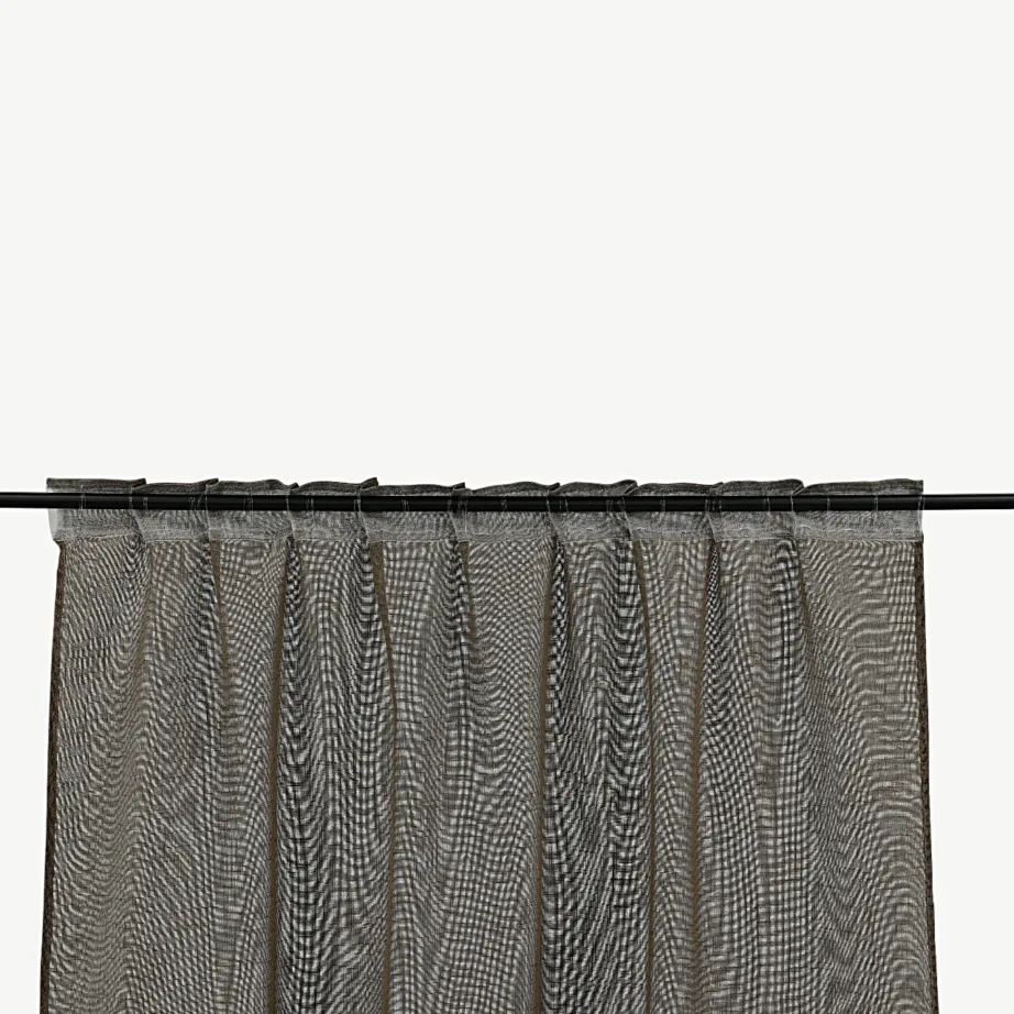 Mitme riputusvõimalusega pruunid polüesterkardinad Kaya (140×290 cm, 2 tk), 15924-603 – 4