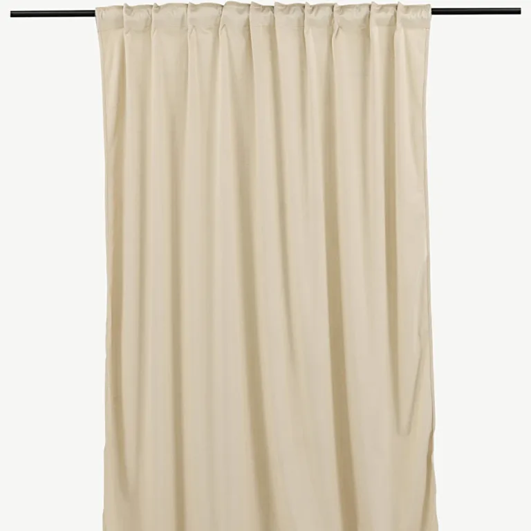 Beežid läikivad polüesterkardinad Mary, 135 × 250 cm, 2 tk - 15925-702