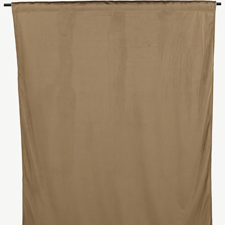 Liivakarva sametist kardinad Mary (2 tk, 135x250 cm, polüester) - 15925-703