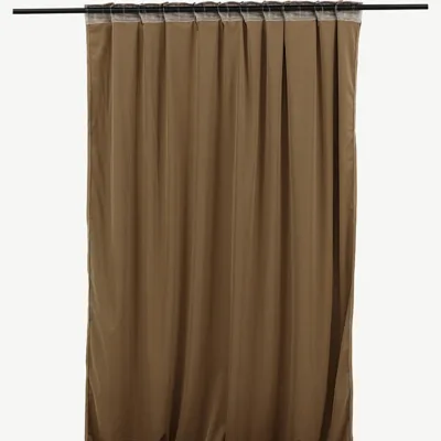 Liivakarva sametist kardinad Mary (2 tk, 135x250 cm, polüester) - 15925-703