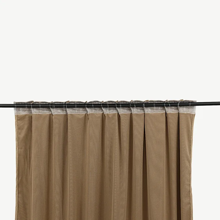 Liivakarva sametist kardinad Mary (2 tk, 135x250 cm, polüester) - 15925-703