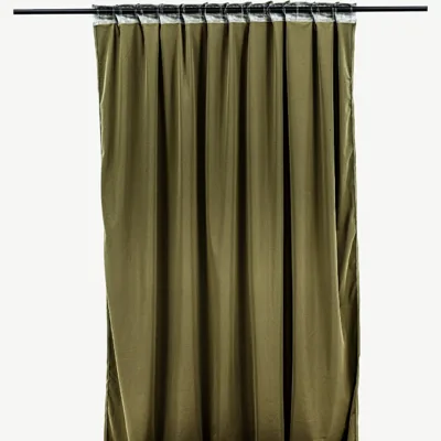 Sammalroheline sametkardin Mary varjatud kinnituskanaliga, 2 tk komplektis (135x250 cm) - 15925-704