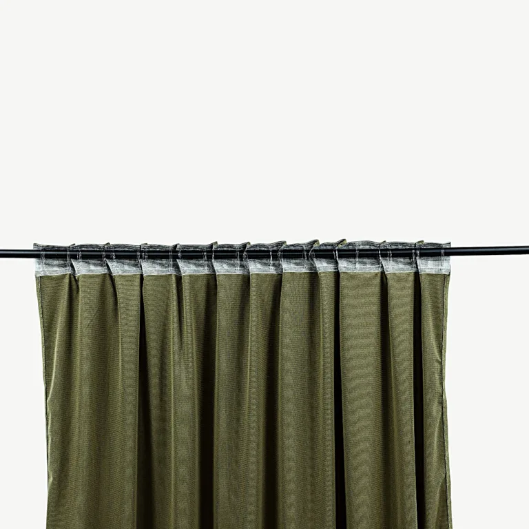 Sammalroheline sametkardin Mary varjatud kinnituskanaliga, 2 tk komplektis (135x250 cm) - 15925-704