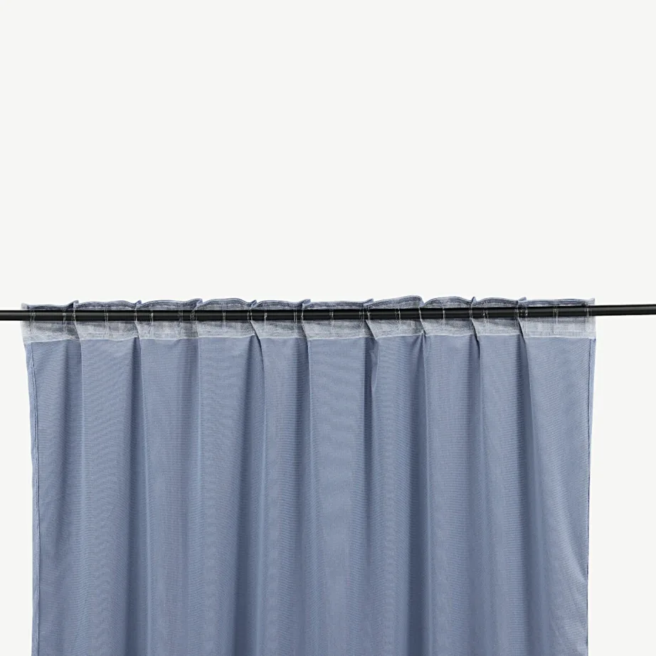Sinised sametpinnaga kardinad Mary, 135×250 cm, polüester, 15925-707 – 4