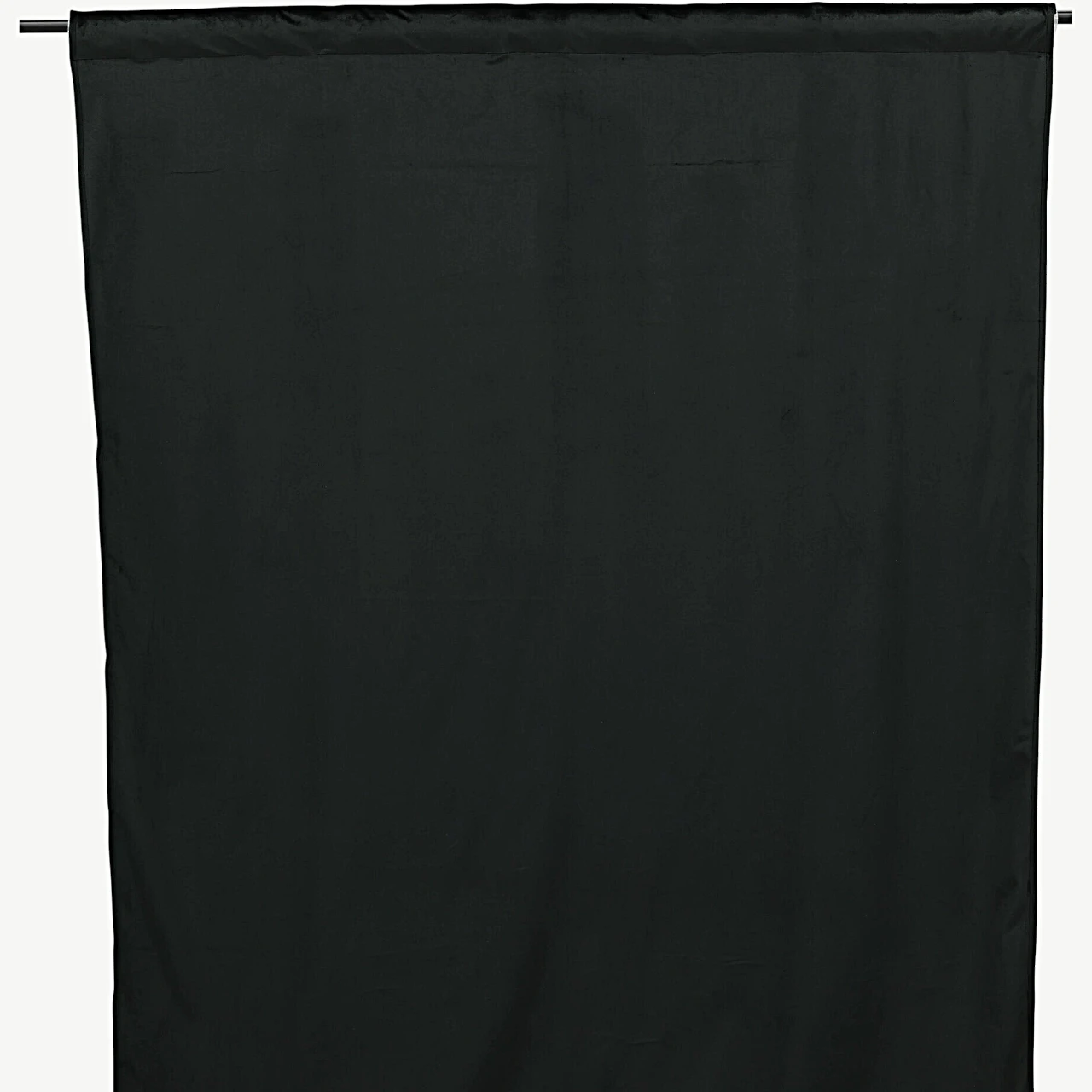 Must läikiva pinnaga polüesterkardinad Mary, 135 × 250 cm – 2 tk komplektis - 15925-708