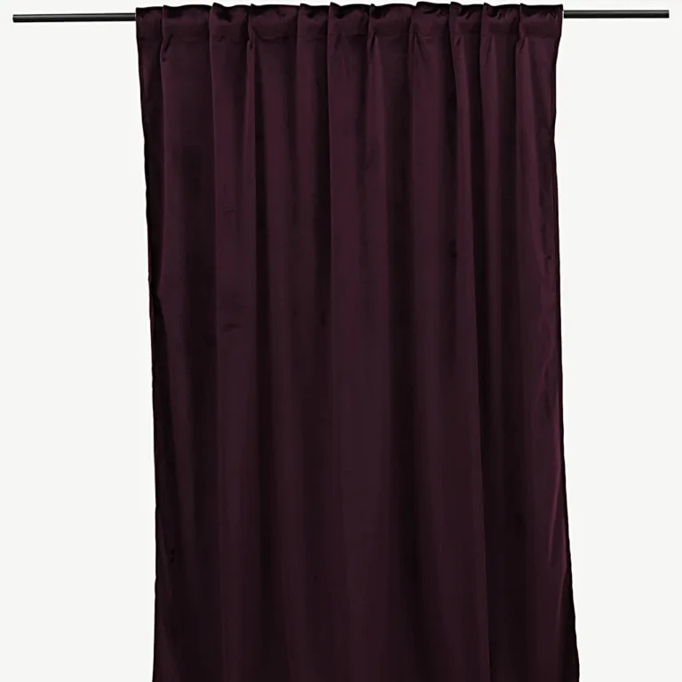 Läikivad lillad dekoratiivkardinad Mary (polüester, 135 × 250 cm, 2 tk) - 15925-709