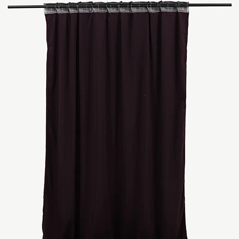 Läikivad lillad dekoratiivkardinad Mary (polüester, 135 × 250 cm, 2 tk) - 15925-709