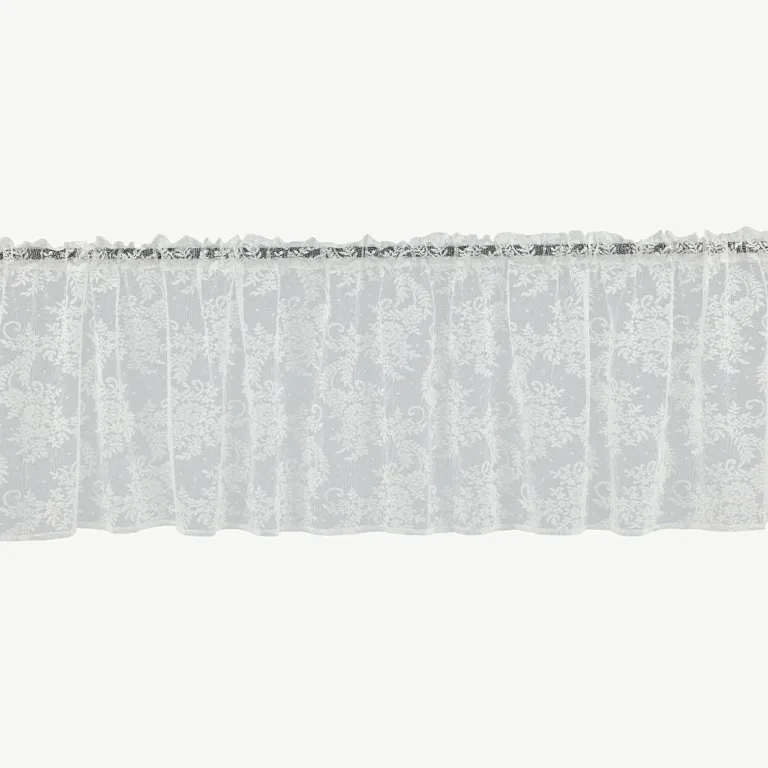 Valge pitskardin Daisy (polüestrist, 250 × 55 cm) - 15926-801