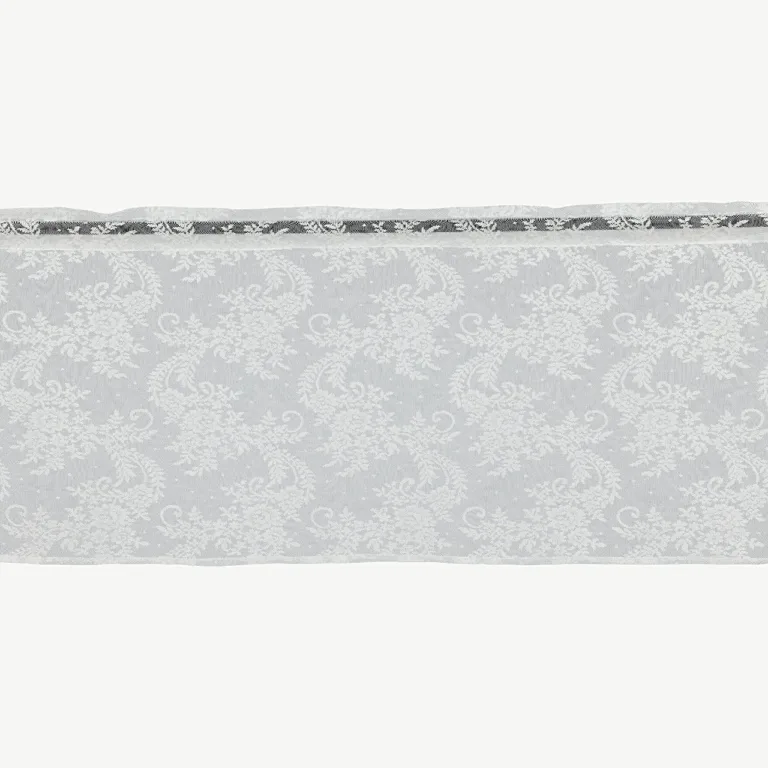 Valge pitskardin Daisy (polüestrist, 250 × 55 cm) - 15926-801