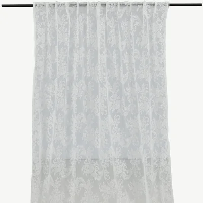Valged pitskardinad Daisy multifunktsionaalse paelaga (140 × 290 cm, 2 tk) - 15927-801