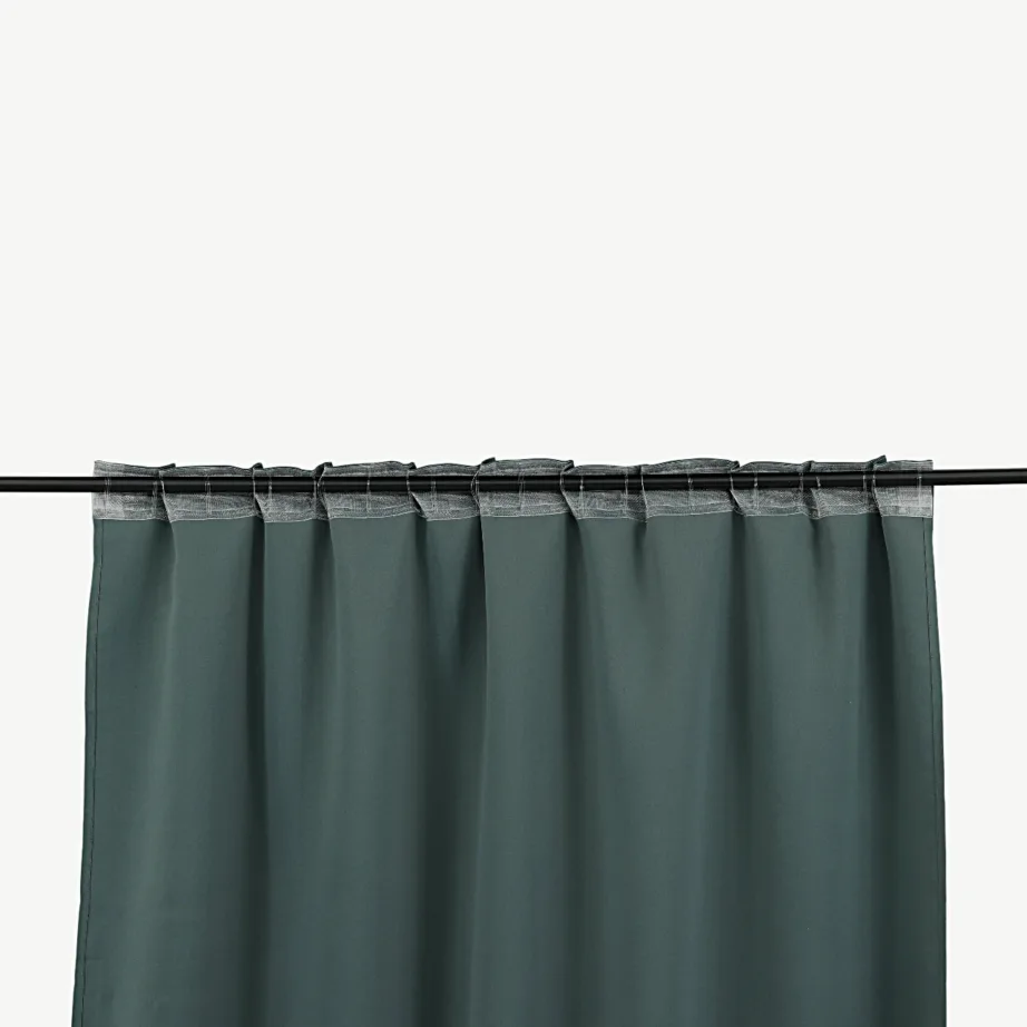 Sinakasroheline polüesterkardin Evelyn peidetud öösidega, 135 × 290 cm, 15930-907 – 4