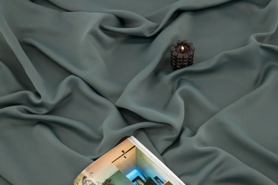 Sinakasroheline polüesterkardin Evelyn peidetud öösidega, 135 × 290 cm, 15930-907 – 7