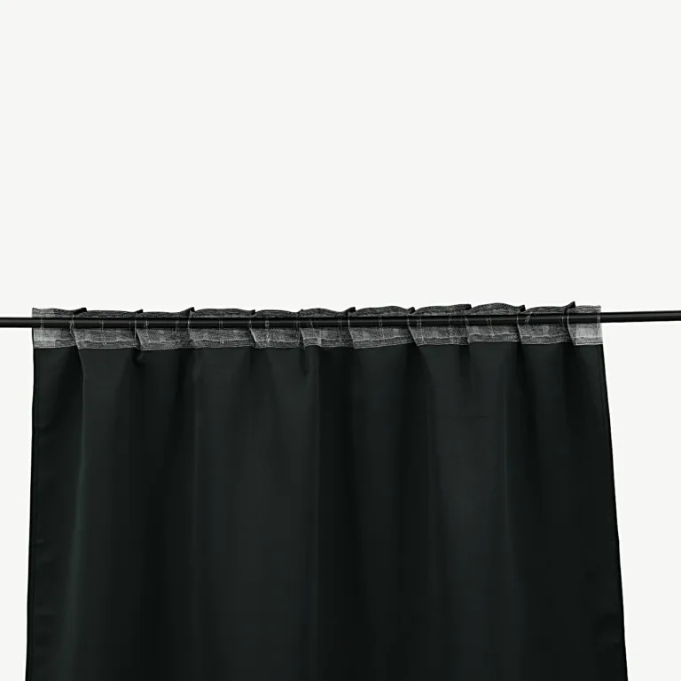 Evelyni must läbipaistmatu pimendav kardin (multiteip, 135x290 cm) - 15930-908