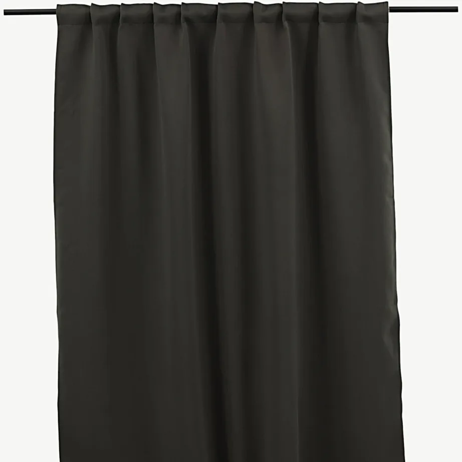 Tumehall polüesterkardin Evelynile (135 × 290 cm, mitmeotstarbeline teip), 15930-909 – 3