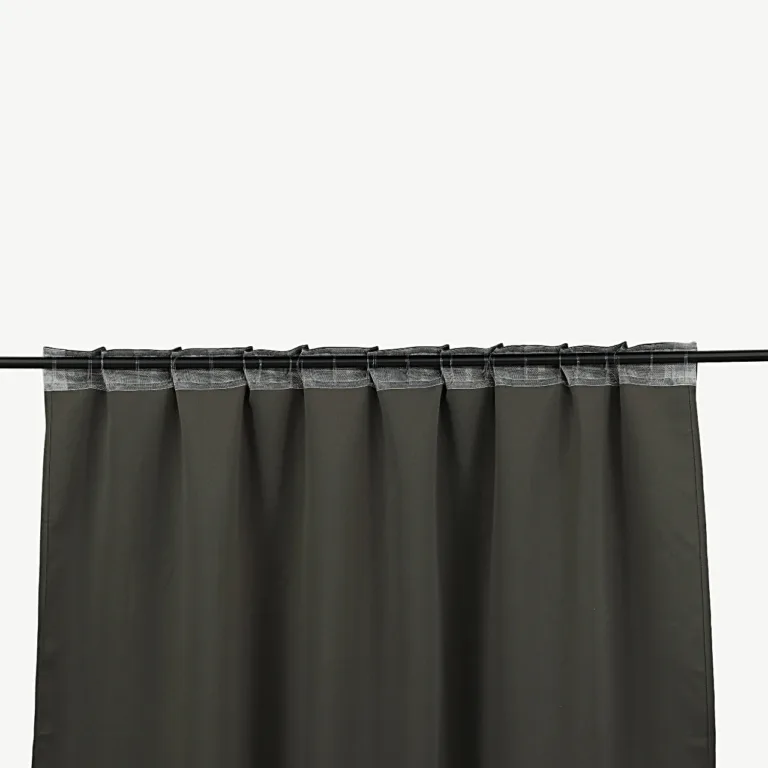 Tumehall polüesterkardin Evelynile (135 × 290 cm, mitmeotstarbeline teip) - 15930-909