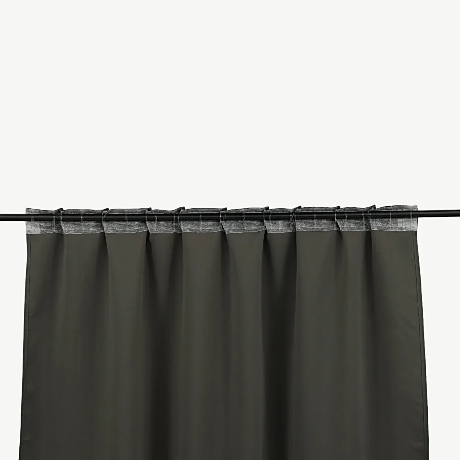 Tumehall polüesterkardin Evelynile (135 × 290 cm, mitmeotstarbeline teip), 15930-909 – 4