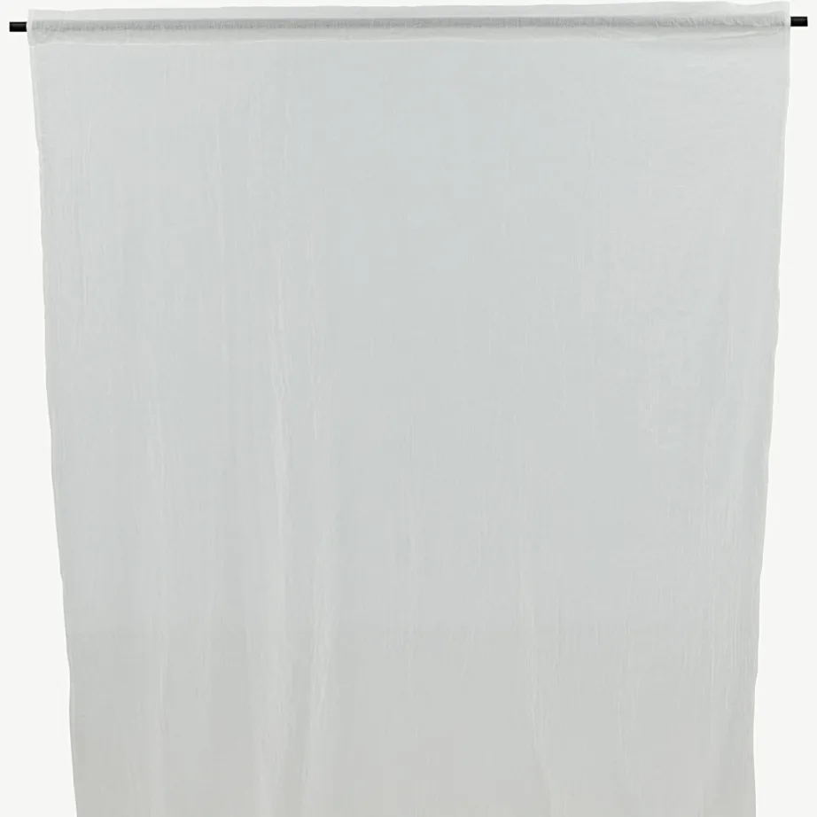 Valge poolläbipaistev polüesterkardin Elena, 135 × 240 cm, 15931-501 – 2