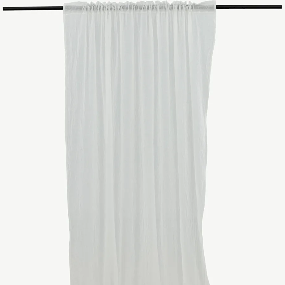 Valge poolläbipaistev polüesterkardin Elena, 135 × 240 cm, 15931-501 – 4